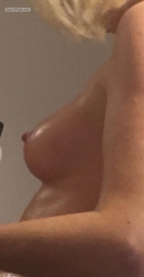Tit Flash: My Small Tits - Topless Lola from United Kingdom